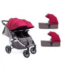 COCHECITO GEMELAR BABY MONSTER EASY TWIN 4 COMPLETO
